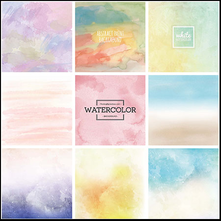 手绘水彩小清新淡雅墨晕蚂蚁素材网矢量背景精选素材