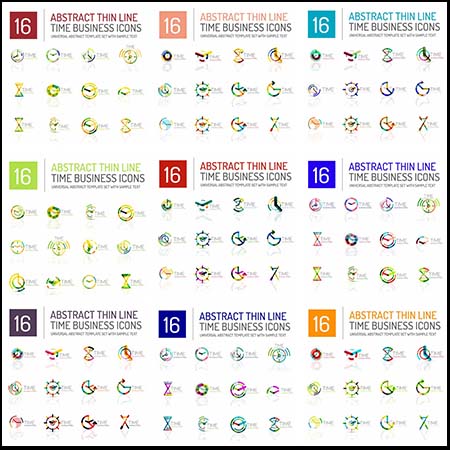 闹钟和时间矢量设计图标