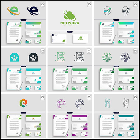 100个企业名片LOGO标志蚂蚁素材网矢量素材精选