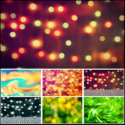 15款霓虹色等彩色灯光光晕蚂蚁素材网矢量背景精选素材