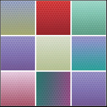 8款无缝六边形网格蚂蚁素材网矢量背景精选