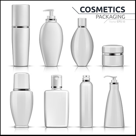 3D化妆品和化妆品包装模型蚂蚁素材网矢量素材精选