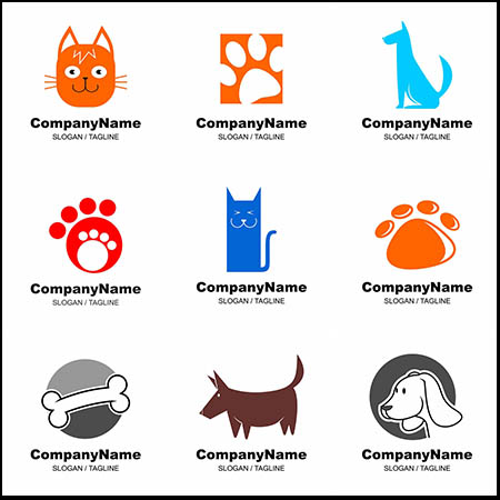 宠物店LOGO设计图标蚂蚁素材网矢量素材精选