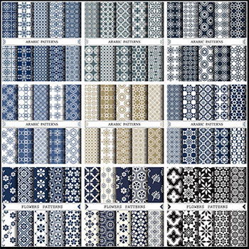 19套布匹衣服花纹蚂蚁素材网矢量背景精选素材