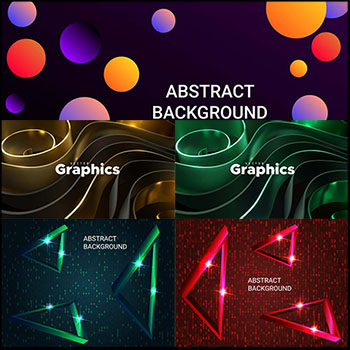 10款几何形状装饰蚂蚁素材网矢量背景精选