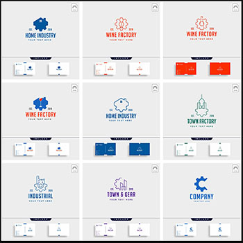 18款企业图标企业LOGO标志蚂蚁素材网矢量素材精选