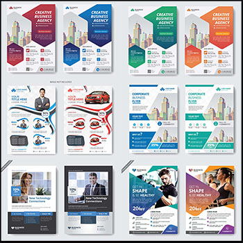 7套企业健身宣传单蚂蚁素材网矢量素材精选