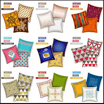 41款彩色枕头蚂蚁素材网矢量插图精选