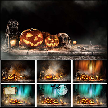 25款万圣节海报背景蚂蚁素材网矢量素材精选