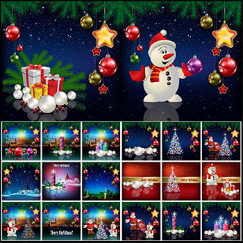 圣诞节庆祝庆贺问候卡片邀请函蚂蚁素材网矢量背景精选