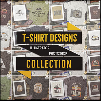 T恤设计复古图案矢量设计素材