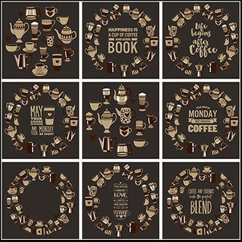 22款咖啡矢量LOGO图标