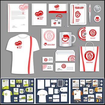 9套企业办公相关设计样机模型
