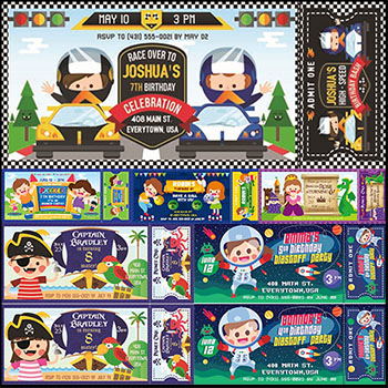 16套动物园门票和马戏团儿童游乐场门票蚂蚁素材网矢量素材精选