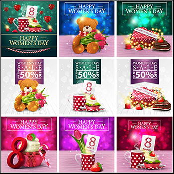 3.8三八妇女节女神节商场电商促销海报模板