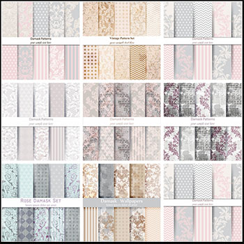 9套花纹无缝蚂蚁素材网矢量背景精选