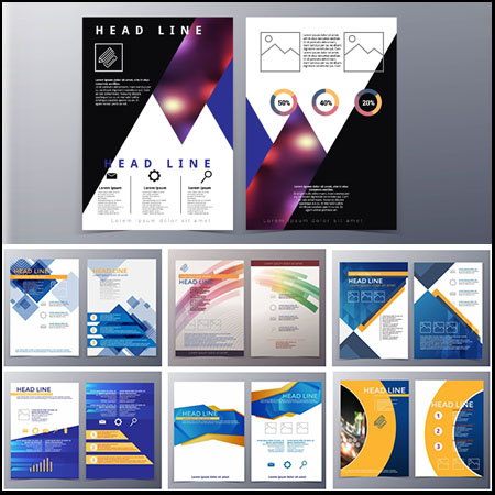 15款企业传单企业介绍传单蚂蚁素材网矢量素材精选