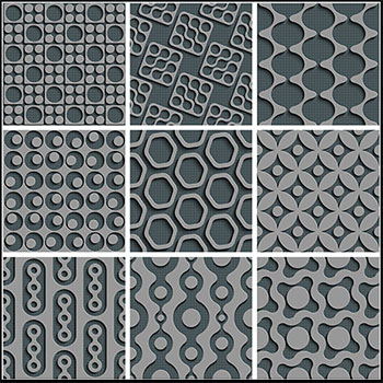 立体无缝花花缎弧形蚂蚁素材网矢量背景精选图案