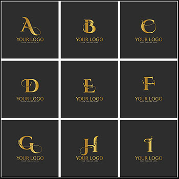 26个英文字母标志LOGO蚂蚁素材网矢量图标精选