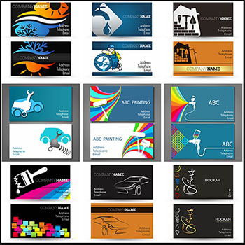 15套各行业企业名片蚂蚁素材网矢量素材精选