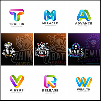 14个立体风格字母图标和动物游戏蚂蚁素材网矢量图标精选