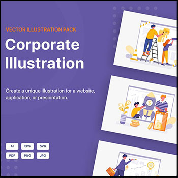 金融和数据网页文稿蚂蚁素材网矢量插图精选PNG/SVG素材