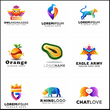 15款精致漂亮的水果图标和动物企业蚂蚁素材网矢量图标精选