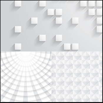 10款白色立体格子蚂蚁素材网矢量背景精选