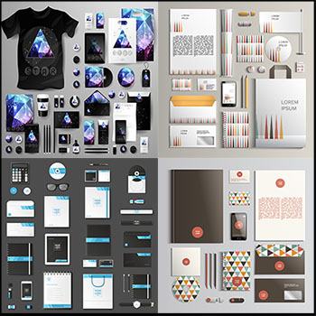 企业设计元素VI样机模型
