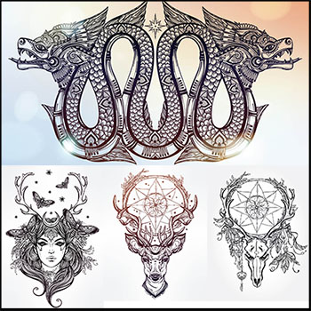 20款手绘装饰插画蚂蚁素材网矢量素材精选