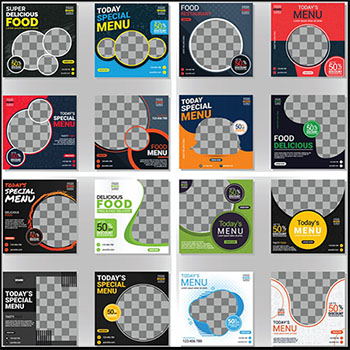 16款促销打折横幅蚂蚁素材网矢量模板精选