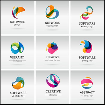 15款抽象彩色企业LOGO图标