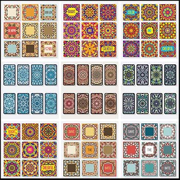 10套欧式花纹图案蚂蚁素材网矢量背景精选