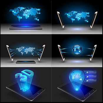 8款手机数据大数据苹果手机科技蚂蚁素材网矢量背景精选