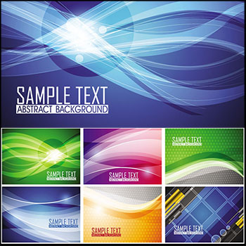 10款飘动线条抽象背景蚂蚁素材网矢量素材精选