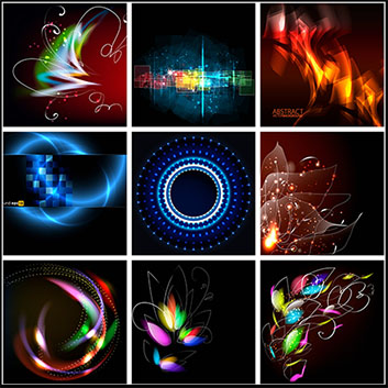 25款明亮多彩光斑抽象背景蚂蚁素材网矢量素材精选