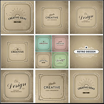 复古企业LOGO标志蚂蚁素材网矢量素材精选