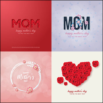 7款母亲节横幅插画海报背景蚂蚁素材网矢量素材精选