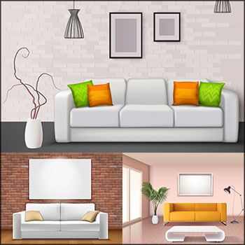 室内客厅场景沙发平面图蚂蚁素材网矢量素材精选