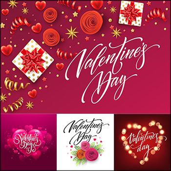 爱情爱心情人节横幅背景插图蚂蚁素材网矢量素材精选