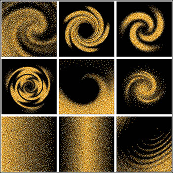 21款波纹状金色粒子背景蚂蚁素材网矢量素材精选