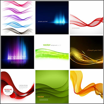 抽象波浪闪亮背景蚂蚁素材网矢量素材精选