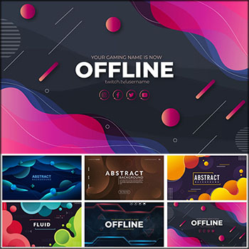 几何形状渐变抽象孟菲斯背景蚂蚁素材网矢量素材精选