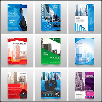 19款企业介绍企业简介宣传单蚂蚁素材网矢量素材精选