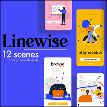 12款网站APP登陆页场景UI插图蚂蚁素材网矢量素材精选