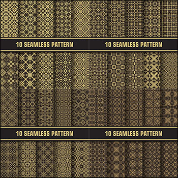 4套复古欧式格子花纹背景蚂蚁素材网矢量素材精选