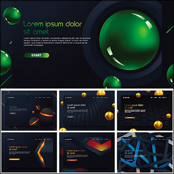 13款网站网页登陆页面蚂蚁素材网矢量模板精选