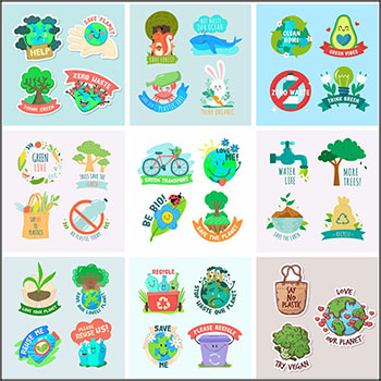 9款水果环境生态动物图标剪贴画蚂蚁素材网矢量素材精选