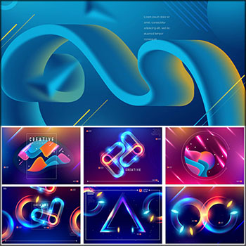 抽象多彩海报背景蚂蚁素材网矢量素材精选