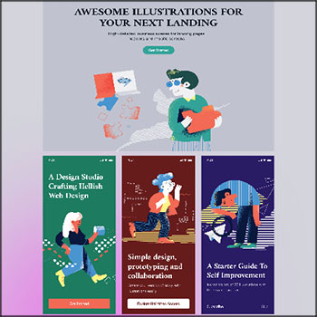 20个舞蹈音乐网站和APP应用登陆页UI蚂蚁素材网矢量插图精选